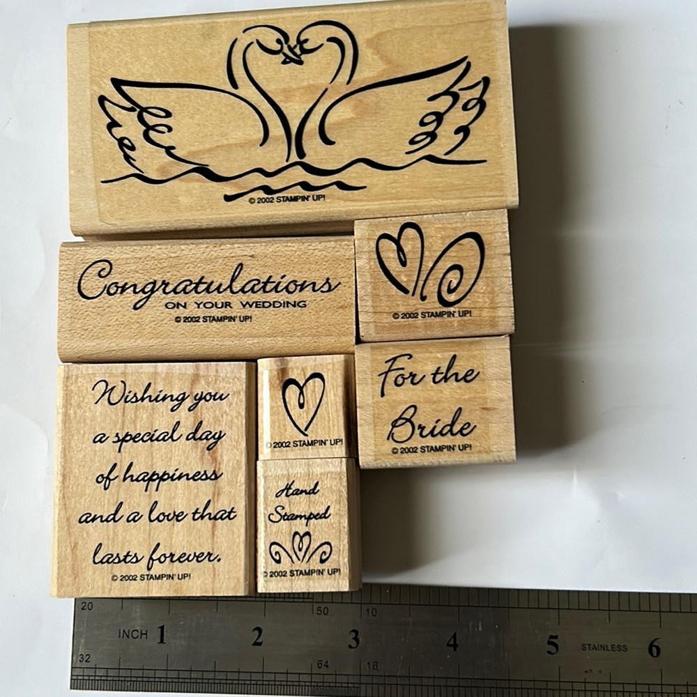 Swan stamp set - Picture 1 of 8